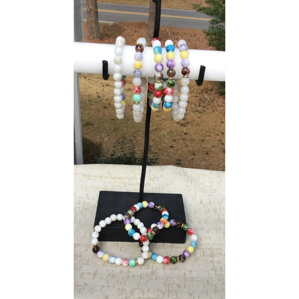 Set of 8 Colorful Bracelets – Wholesale Bulk Jewelry for Women